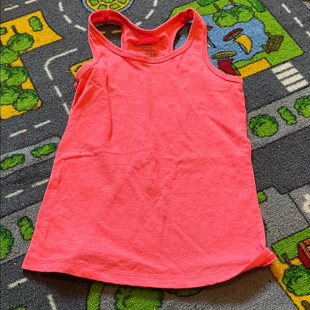 George Neon Pink Racerback Tank
